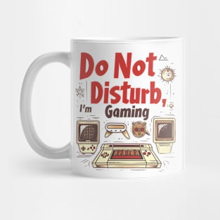 Retro Gaming 'Do Not Disturb' Sign for Dedicated Gamers Mug